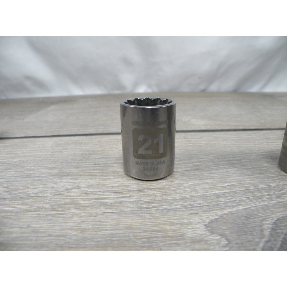 Craftsman 21mm 12-Point Socket 34864 Made in USA Hand Tool 1/2" drive